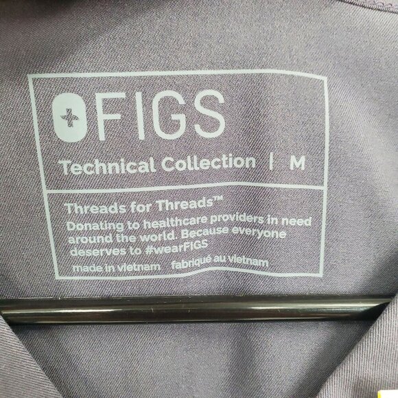 Figs Leone Three Pocket Scrubs Top Men Size Large NWT Short Sleeve V Neck - Picture 4 of 10